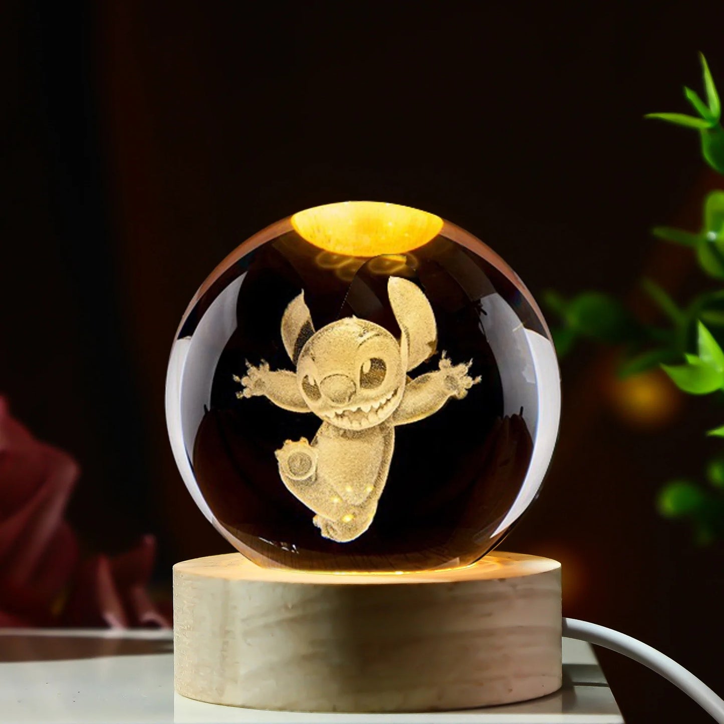 Stitch 3D Crystal Ball