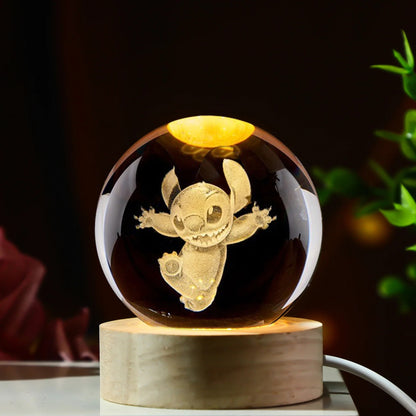 Stitch 3D Crystal Ball
